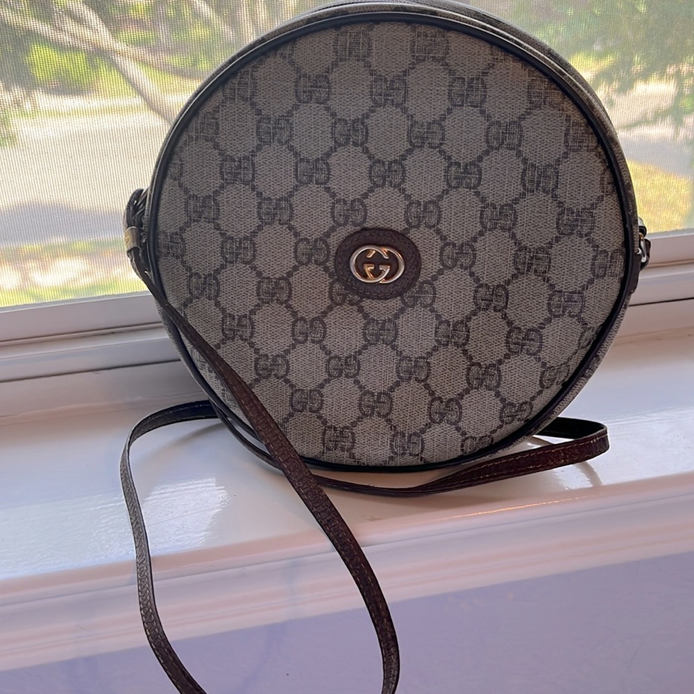 RARE Vintage Gucci Canteen GG Monogram Crossbody - Picture 2 of 9